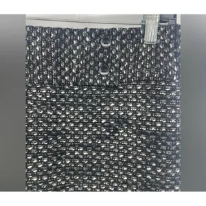 Ann Taylor Tweed Pencil Skirt‎ Black White Textured Office Wear thumbnail 3
