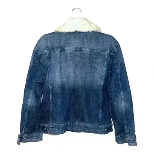 Michael Kors Womens‎ Faux Fur Jean Jacket, Small thumbnail 2