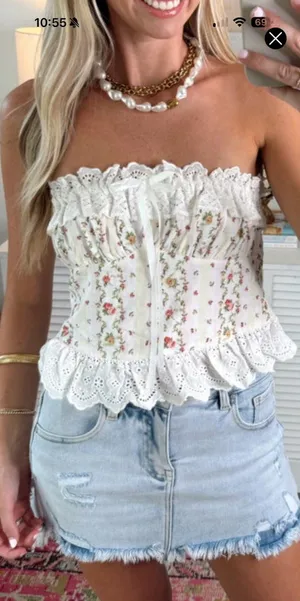 Boutique Strapless Top thumbnail 1