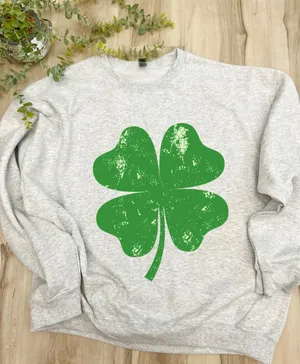 NEW / Retro Shamrock Sweatshirt thumbnail 3