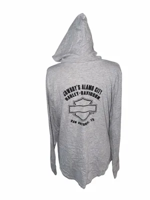 Harley-Davidson 2021 Embellished Hooded Pullover Graphic V-Neck San Antonio, Tx thumbnail 3