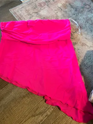 Urban outfitters Strapless Asymmetric Pink tube top thumbnail 7