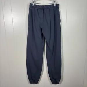 Brandy Melville Washed Blue Fleece Lined Elastic Waist Jogger Sweatpants OS OSFM thumbnail 3
