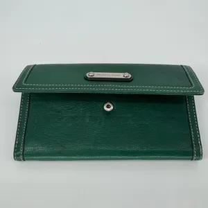 Michael Kors Hunter Green Leather Wallet One Size thumbnail 9