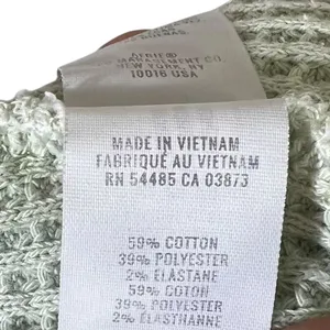 Aerie Waffle Knit Wide Leg Sweatpants Sage Green Cozy Cool Girl Lounge Size M thumbnail 6