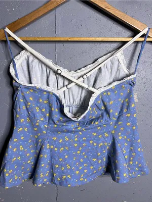 Free People Sammi Tank in Allure Blue Comb in Size Medium thumbnail 5
