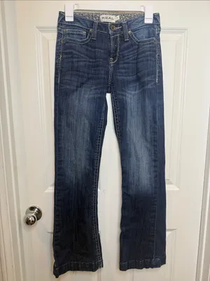 Ariat Estella riding midrise wide Jeans sz 26 / 27 thumbnail 3