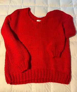 Beginning Boutique Red Sweater thumbnail 1
