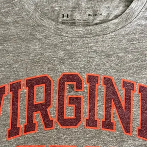 Under Armour Performance Virginia Tech Long Sleeve T-Shirt Heather Dark Gray thumbnail 6