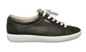 Ecco Soft 7 Women's Deep Green Leather Sneakers Size 10 thumbnail 1