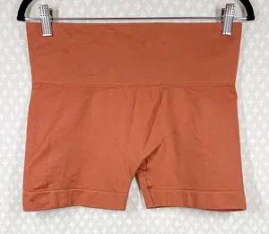 Set Active Orange High‎ Rise Seamless Bike Shorts thumbnail 1