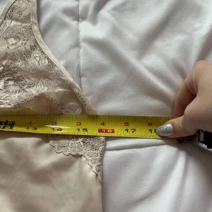 Vintage 90s Womens Small Baby Doll Cami Y2K‎ Grunge Indie Coquette Beige Sexy thumbnail 3