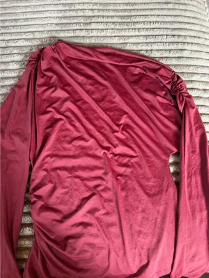 Maroon Zara dropped shoulder long sleeve thumbnail 2
