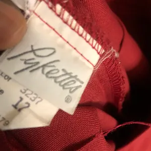 Red Vintage high waist straight leg pleated pants with front pockets and frayed hems (Vintage size 12, fits as US Size 8, Waist:30”)0 thumbnail 8