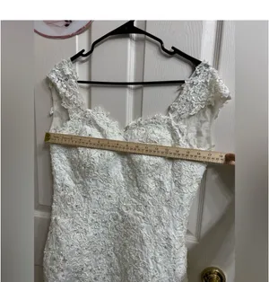 Elegant white wedding dress size S thumbnail 7