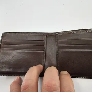 Coach Bifold Wallet Brown Signature Coated Canvas Wallet thumbnail 4