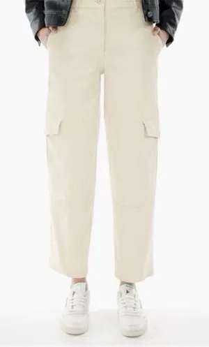 Aritzia Wilfred Free Modern Cargo Pant Birch Off White Cream 10 NWOT thumbnail 1