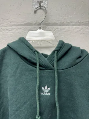 Adidas Cropped Green Hoodie thumbnail 3