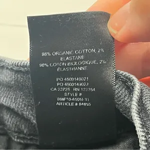 Aritzia Denim Forum Arlo High Rise Straight 28L Womens‎ 26 Waist Faded Black Denim Jean thumbnail 5