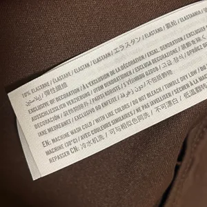 NEW Abercrombie 90s Straight Ultra High Rise Brown Leather Pants 34/18 Long thumbnail 5