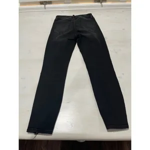 Just Black Denim Jeans Women's Size 27‎ Black Distressed Hem High Rise Skinny thumbnail 7