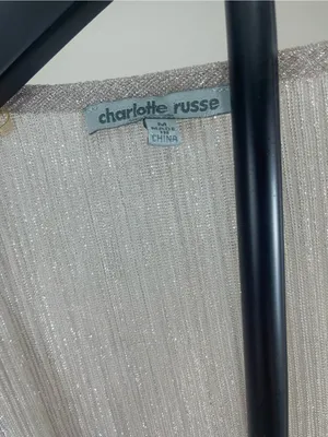 Charlotte Russe Metallic Silver Pleated Dress thumbnail 2
