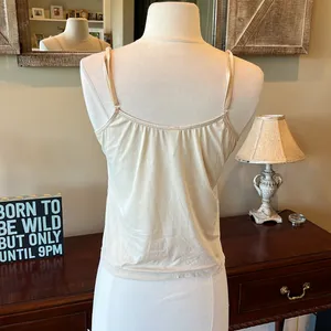 Romantic Lace Nylon Nude Cami thumbnail 8