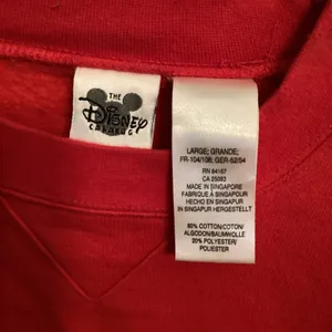 Vintage Disney Store 90s Embroidered 101 Dalmatians Red Crewneck L thumbnail 4