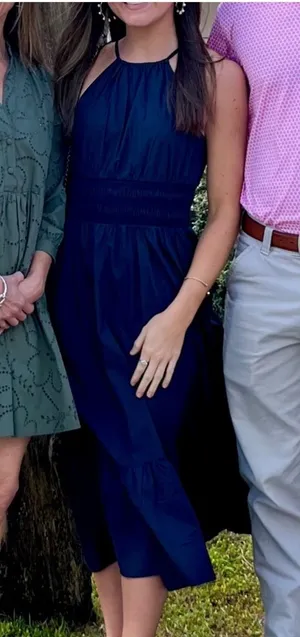 A new day navy halter maxi dress thumbnail 1