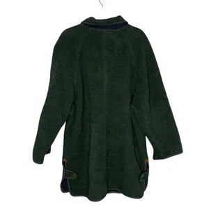 Giesswein Boiled Wool Coat Womens L Green Good Vintage Austrian Loden Jacket thumbnail 4