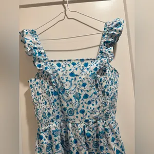Draper James Square Neck Ruffle Strap Midi Dress‎ Size M thumbnail 4