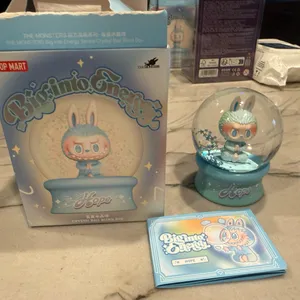 Pop Mart Labubu Big Into Energy Crystal Ball - Hope Snow Globe New thumbnail 2