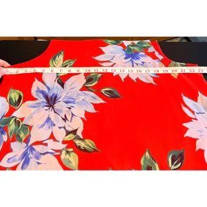Jessica Howard Shift Dress L/XL Red Floral Sleeveless Chiffon Lightweight Beach thumbnail 6
