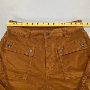 Free People Copper Rust Kyo Corduroy Utility Pants Size 6 Burnt Orange Cargo thumbnail 14