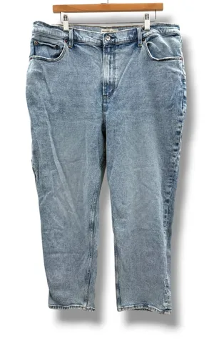 Abercrombie & Fitch‎ Curve Love Ultra High Rise Ankle Straight Jeans Womens 18R thumbnail 1