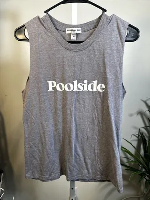 X139. Sub_Urban Riot poolside gray muscle tank size medium thumbnail 1