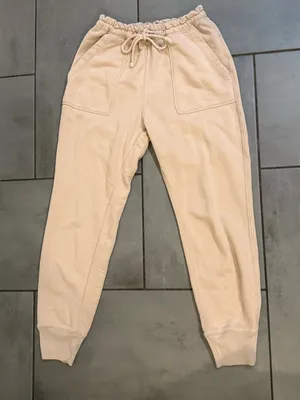 Abercrombie and Fitch Soft A&F Cloud Joggers in Beige thumbnail 2
