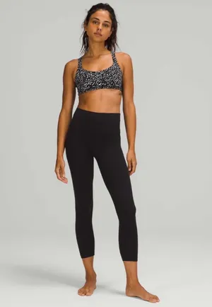 Lululemon Free to Be Bra Wild *Light Support, A/B Cup - Speckle Trail Black Multi / Highlight Yellow 6 thumbnail 6