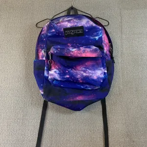 JanSport SuperBreak Backpack Unisex Large Purple Galaxy Nebula Print thumbnail 2