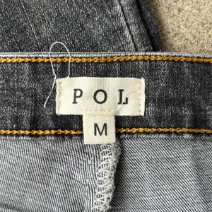 POL M high waisted embroidered flare denim jeans thumbnail 6