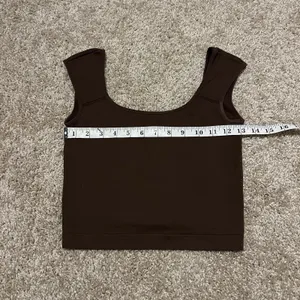 Garage Portia Square Neckline Tee Brown Womens Size XS thumbnail 4