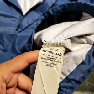 Merrell‎ Blue Hooded Pullover Windbreaker Jacket thumbnail 10