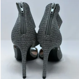 Christian Siriano for Payless Silver Sparkle High‎ Heel Shoes Size 6 1/2 NWT thumbnail 5
