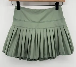 Gold Hinge Pleated Tennis Skirt Skort Sea Green Women XS Pickleball Preppy thumbnail 1