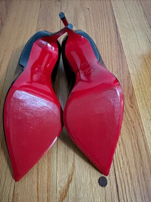 Christian Louboutin Black Patent Pointed Toe Stiletto Pumps thumbnail 5