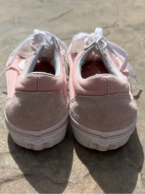 Vans Pink Suede & Canvas Low Tops with White Accents thumbnail 4