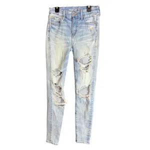 American Eagle Womens 4 Regular Hi-Rise Jegging Jeans Luxe Stretch Distressed thumbnail 2