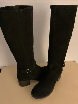 Koolaburra by Ugg women black suede Knee-High Madeley Heeled Boots US 8 thumbnail 7