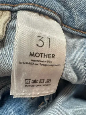 MOTHER Undercover Sneak Patch Pocket Wide Leg Jeans 31 thumbnail 4
