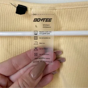 Bo + Tee Ribbed Long Sleeve Active Crop Top thumbnail 3